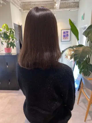 セミロング カラー パーマ 当日予約大歓迎💗 依田瑞希のヘアスタイル