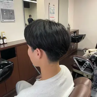 ミディアム メンズ 坪田 龍樹のヘアスタイル