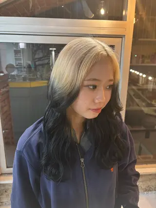 カラー ブリーチෆ‪髪質改善 🎀ོ白岩亜実🎀ོのヘアスタイル
