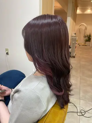 セミロング カラーモデル/Un Fleur/田口流名のヘアスタイル