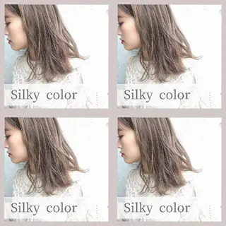 セミロング カラー ヘアアレンジ 竹内啓太 ボブのヘアスタイル