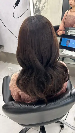 セミロング 銀座/韓国ヘア🤍 レイヤーAYUMIのヘアスタイル