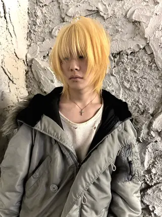 ショート カラー メンズ デザインカラー⭐︎★ 🐆hyoma🐆のヘアスタイル