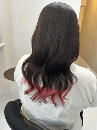 カラー ロング ma cherie 三浦直美のヘアスタイル