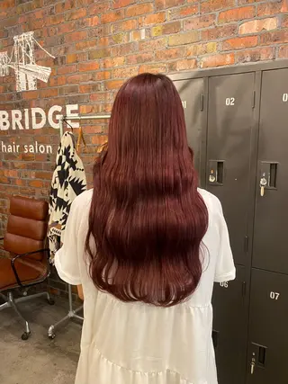 セミロング カラー the BRIDGE 加藤みのりのヘアスタイル