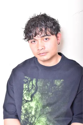 ショート パーマ メンズ メンズ特化/パーマ指 名No.1/百瀬太郎のヘアスタイル