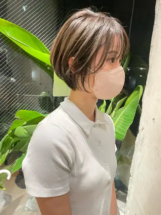 ショート SIGN店長中村 レイヤーカット募集のヘアスタイル