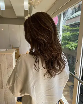 セミロング カラー Tao所属・藤川 大智のヘアスタイル