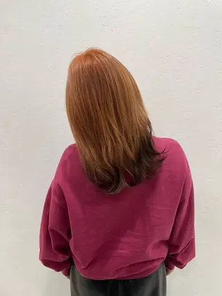 ミディアム カラー 透け感カラー🫧 加納トモヒロのヘアスタイル