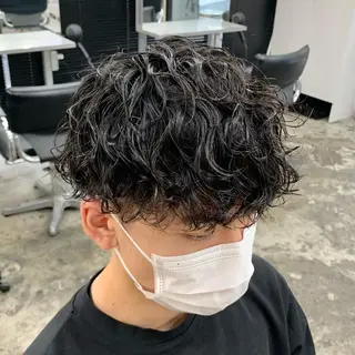 ショート パーマ メンズ メンズ特化美容師/ 藤戸 椋のヘアスタイル