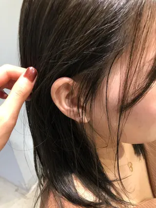 セミロング カラー 斉藤 瑞恵のヘアスタイル