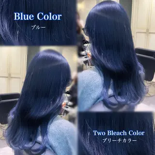 ロング カラー ハイトーンカラー/ 青髪/💙みずき💙のヘアスタイル