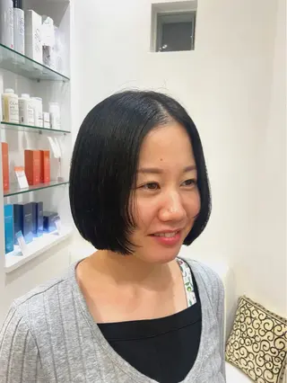 ミディアム カラー atelier doux dimanche（アトリエ・ドゥー・ディマンシュ）所属・Fukamiレイヤー 透明感カラーのヘアスタイル