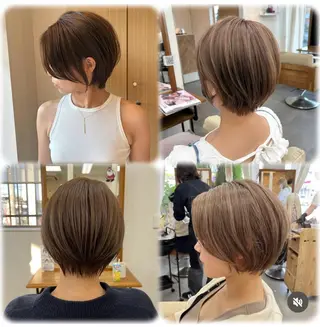 ショート emmie by  moremuu所属・レイヤー/韓国ヘア ハイトーンAIRIのヘアスタイル