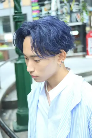 ショート カラー パーマ ヘアアレンジ メンズ キッズ ネイル マツエク・マツパ アイブロウ PERCUT大阪堀江店所属・メンズヘアのカリスマ 北地 空のヘアスタイル