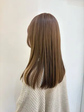 ミディアム カラー nok所属・レイヤー/ベージュ/ どますず🌺のヘアスタイル