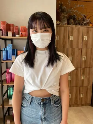 セミロング カラー ヘアアレンジ パーマ指名No1 /namiのヘアスタイル