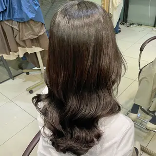 セミロング パーマ 韓国風/コテ巻き風パ ーマ るい❤️‍🔥のヘアスタイル