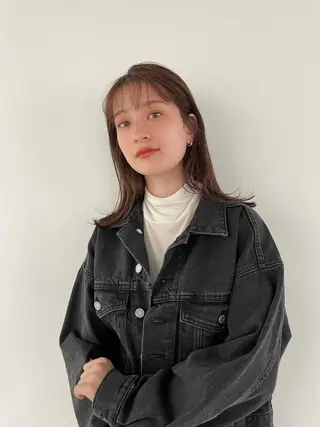 ミディアム カラー 高田 翔平のヘアスタイル