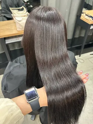 ミディアム 女性らしいモテヘア 韓国ヘアhikariのヘアスタイル