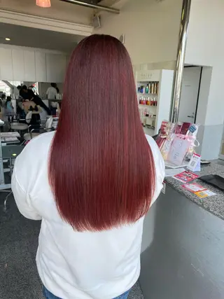 ロング 大森 有紗のヘアスタイル