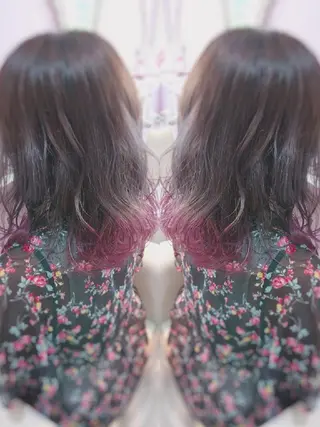 セミロング ナカシマ  アユミのヘアスタイル