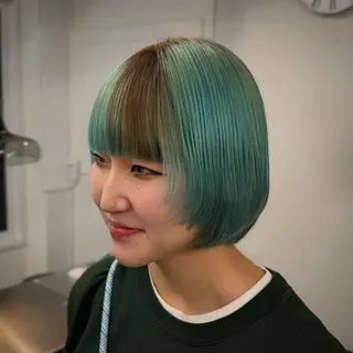 ショート INORI|艶カラ ー|フェイスレイヤーのヘアスタイル