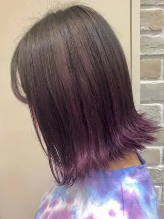 ミディアム カラー 小顔カット得意🌟 岩渕麻由のヘアスタイル