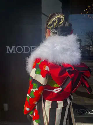 ヘアアレンジ 🍒serika 暖色カラー 🍒のヘアスタイル