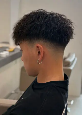 ショート パーマ メンズ men's  by  cocoterrace所属・込山 来実 | メンズのヘアスタイル