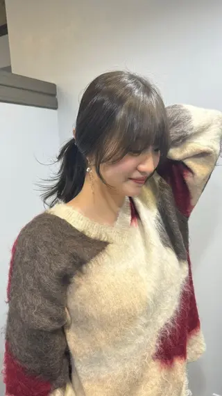 セミロング SOAR所属・【髪質改善・コテ巻き パーマ】　長浜千紘のヘアスタイル