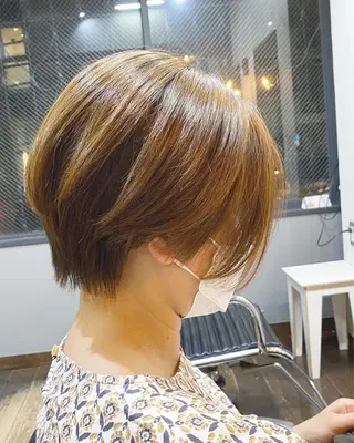 ショート カラー ヘアアレンジ ✨前田 優・2拠点✨ ✨恵比寿・札幌店✨のヘアスタイル