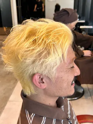 ショート カラー メンズ EARTH大宮宮原店所属・🔥メンズ特化🔥 rikuのヘアスタイル
