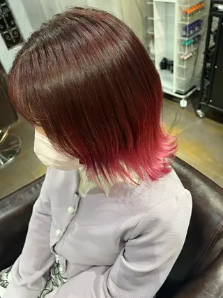 ミディアム ミルクティーハイトー ン💖Mikaのヘアスタイル