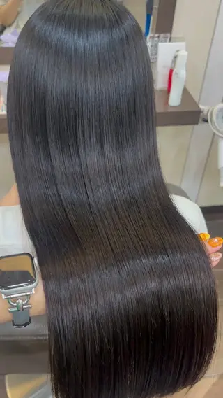 ロング カラー ボブ/暖色カラー コウボヒカルのヘアスタイル