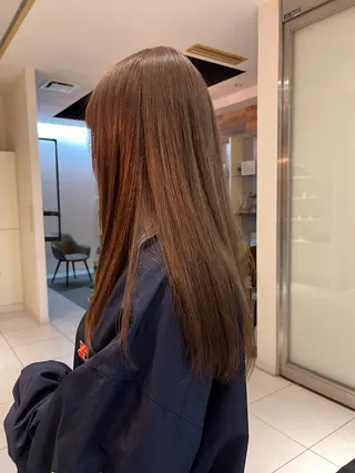 ロング カラー sabo ladies salon所属・ヨシカ/透明感カラー 酸性ストレートのヘアスタイル