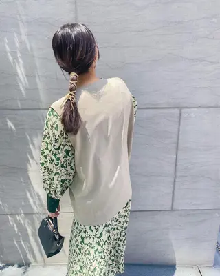 ヘアアレンジ 韓国風デザイン 💐MIZUKI💐のヘアスタイル