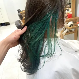 ロング カラー 心斎橋/ブリーチなし 髪質改善/レイヤーのヘアスタイル