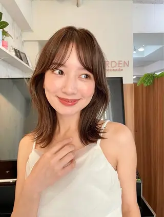 ミディアム カラー TOI所属・内野 龍海 / レイヤーカットのヘアスタイル