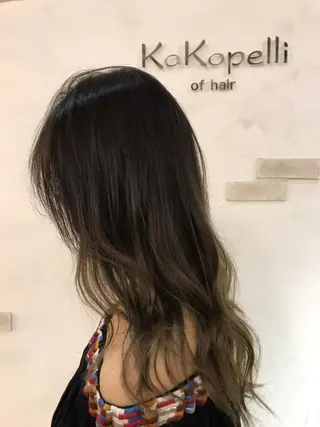 セミロング カラー ハットリ /北習志野のヘアスタイル