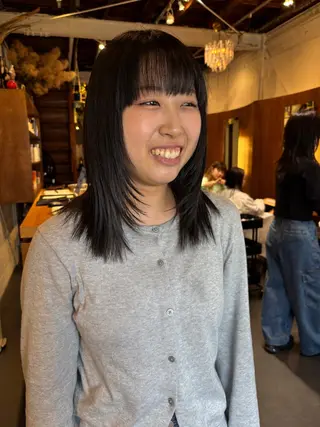 ミディアム カラー Chiho / 梅田 / ボブ/ パーマのヘアスタイル