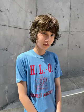 カラー 酒井 美里のヘアスタイル