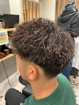 パーマ メンズ メンズ特化/パーマ/ フェードWATARUのヘアスタイル