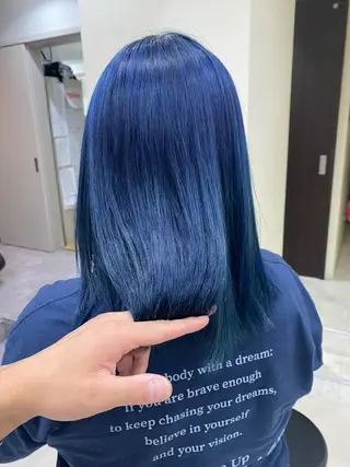 セミロング カラー BLENDby happiness所属・KAORU/絹髪 /髪質改善/奈良のヘアスタイル