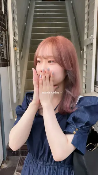 ミディアム 光本 杏のヘアスタイル