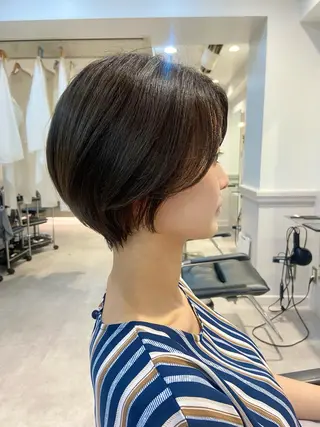 ショート カラー 山下夕月 ショート🫧ボブのヘアスタイル