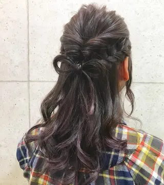 ヘアアレンジ ヘアセット☆ 髪質改善カラー☆まいのヘアスタイル