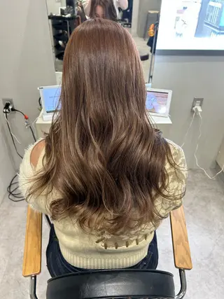 セミロング カラー ヘアアレンジ ボブ /ニュアンス/ satomi🧸💖のヘアスタイル