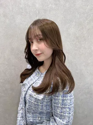 セミロング 韓国ヘア/耳ツボジュ エリー♡ayumuのヘアスタイル