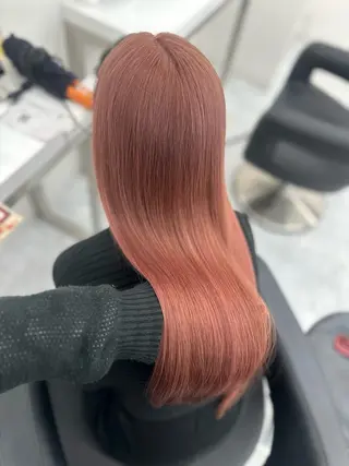 ロング カラー mina/暖色カラー 🥀韓国風カット🥀のヘアスタイル